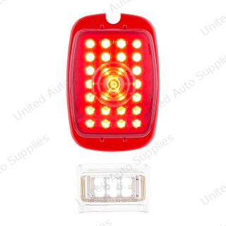 27 LED Tail Light With 6 LED LP Light For Chevy Passenger Car (1937-1938) & Truck (1940-1953)- L/H