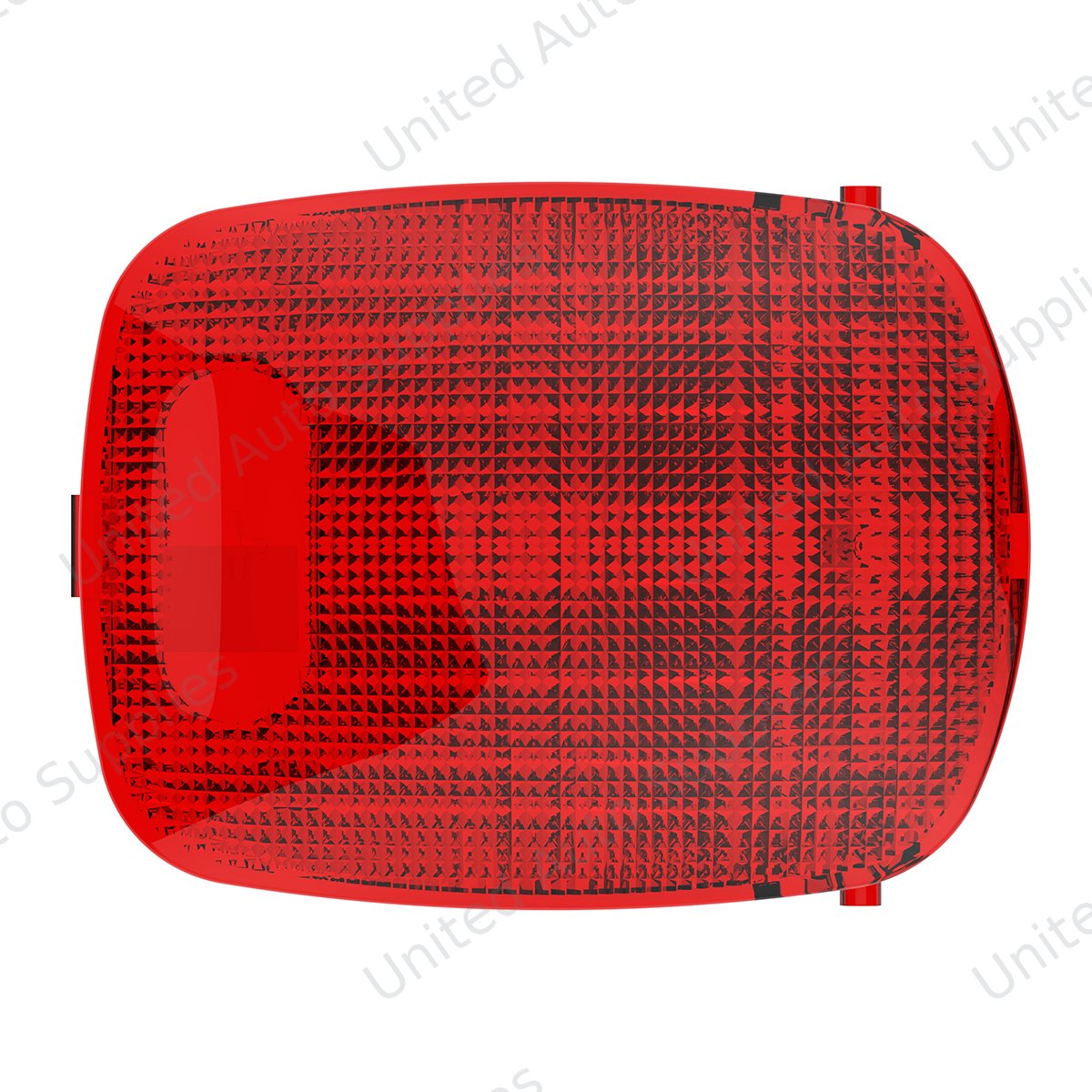 Rectangular Dome Light Lens For 2006+ Peterbilt - Red