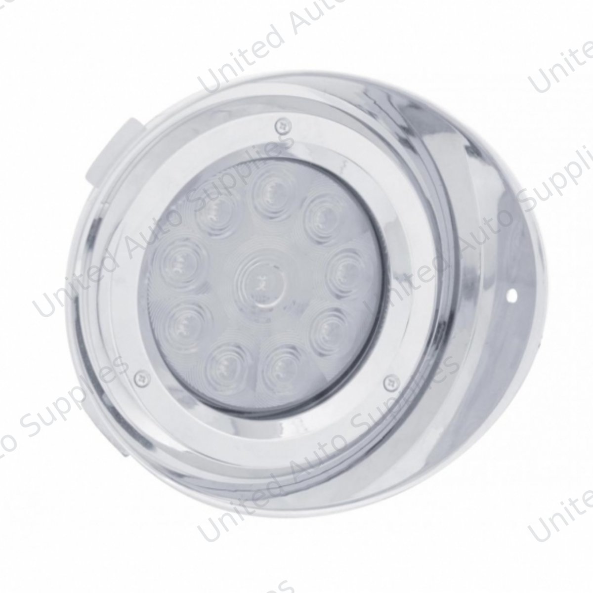 10 LED DRL Conversion Kit Without Visor For Pre-2005 Freightliner Century- Passenger -Amber LED/Clear Lens