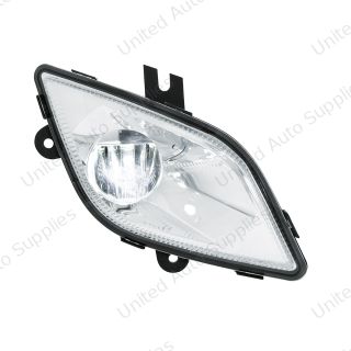 Chrome Single LED Fog Light For 2018-2024 Freightliner Cascadia - Passenger - Competition Series