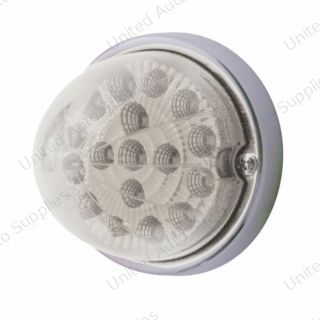17 LED Watermelon Clear Reflector Flush Mount Kit - Amber LED/Clear Lens