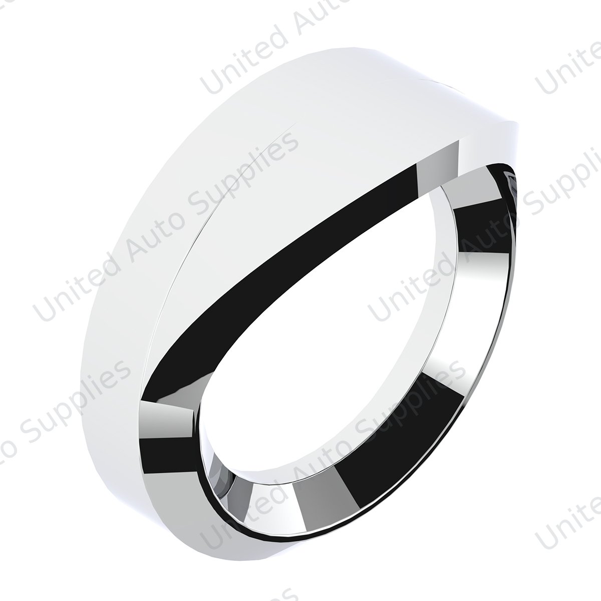 Chrome Plastic Small Gauge Cover With Visor For 1996-2010 Freightliner Century