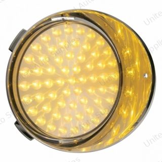 61 LED Freightliner Daytime Running Light (Passenger) - Amber LED/Clear Lens