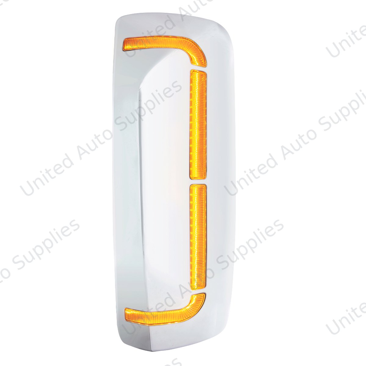 59 LED Chrome Mirror Cover With Sequential LED For 2012-2024 Volvo VNL - Driver