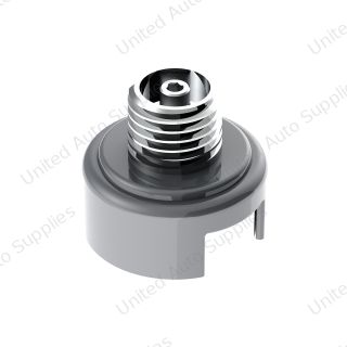 M30X3.5 Thread-On Shift Knob Mounting Adapter For Eaton Fuller Style 13/15/18 Shifter - Liquid Silver