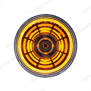 Abyss 4 LED 2" Round Clearance/Marker Light - Amber LED/Clear Lens