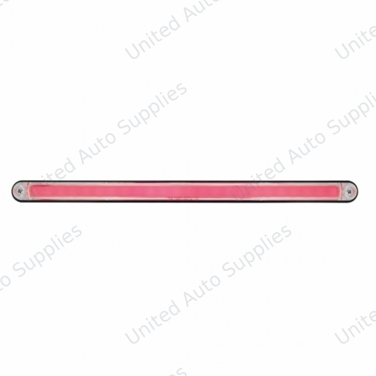 24 LED 12" GloLight Bar With Black Housing - Red LED/Clear Lens