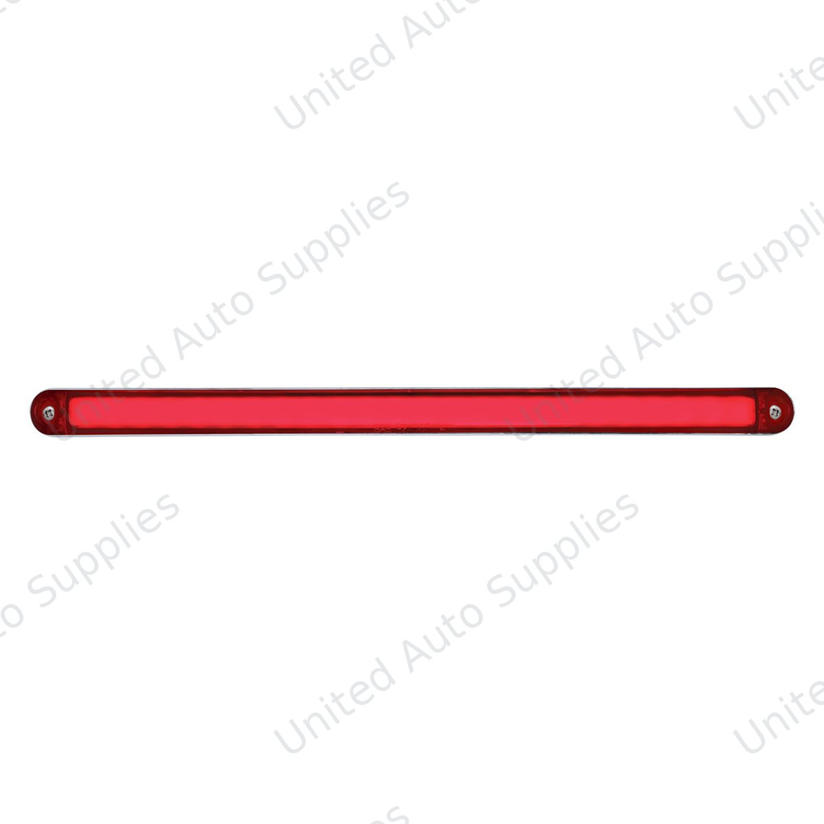 24 LED Dual Function 12" GloLight Bar With Bezel - Red LED/Red Lens