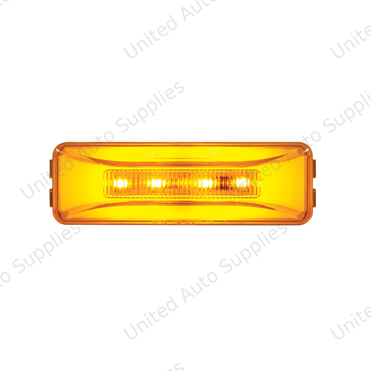 GloLight 10 LED Rectangular Clearance/Marker Light - Amber LED/Amber Lens (Bulk)