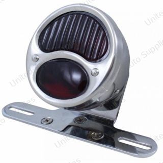 1928 "DUO Lamp" Tail Light With Chrome Mounting Bracket For Motorcycle