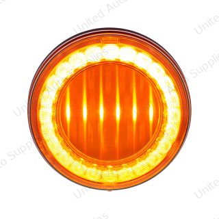 30 LED 4" Round Lumos Light I-Series (Turn Signal) - Amber LED/Amber Lens