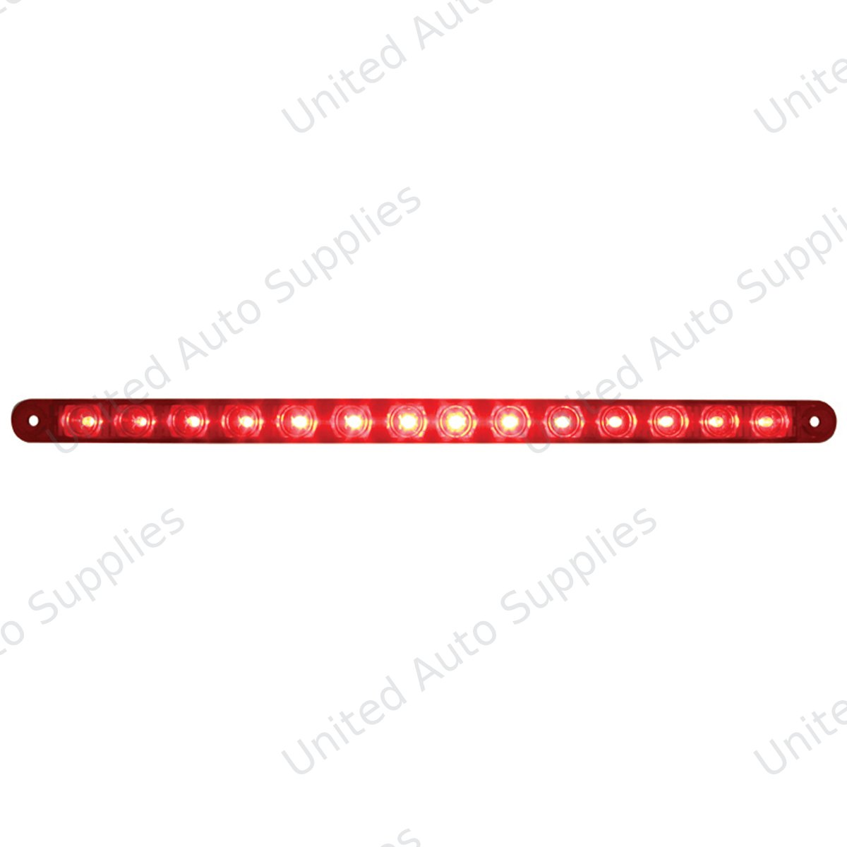 14 LED 12" Light Bar (Stop, Turn & Tail) - Red LED/Red Lens