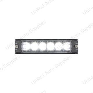 6 High Power LED Low Profile Warning Lighthead - White LED