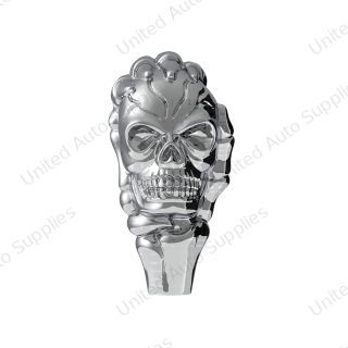 1/2"-13 Thread-On Skull Shift Knob - Chrome (Bulk)