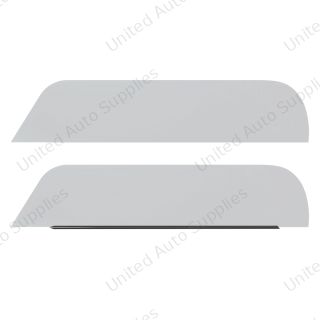 304 Stainless Steel 6" Chop Top Window Trim For 2008-2017 Freightliner Cascadia (Pair)
