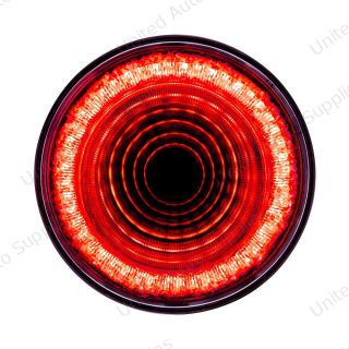 Mirage 24 LED 4" Round Stop/Turn/Tail Light - Red LED/Red Lens