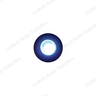 Single LED Snap-In Indicator Light - Blue/Clear (Bulk)