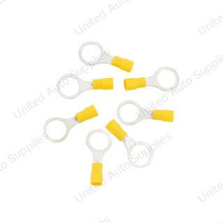 12-10 AWG 1/2" Stud Vinyl Ring Terminal (7-Pack)