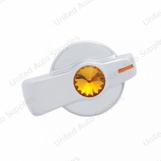 A/C Knob (Newer Model) With Amber Crystal For 2005-2010 Freightliner
