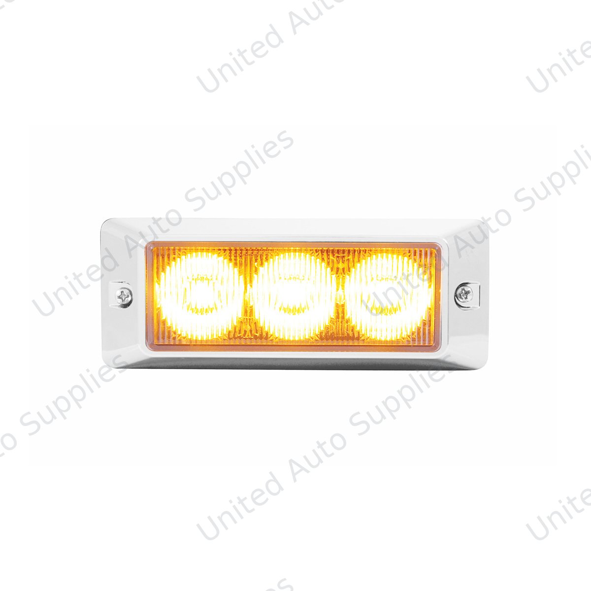 3 High Power LED Warning Light - Amber LED
