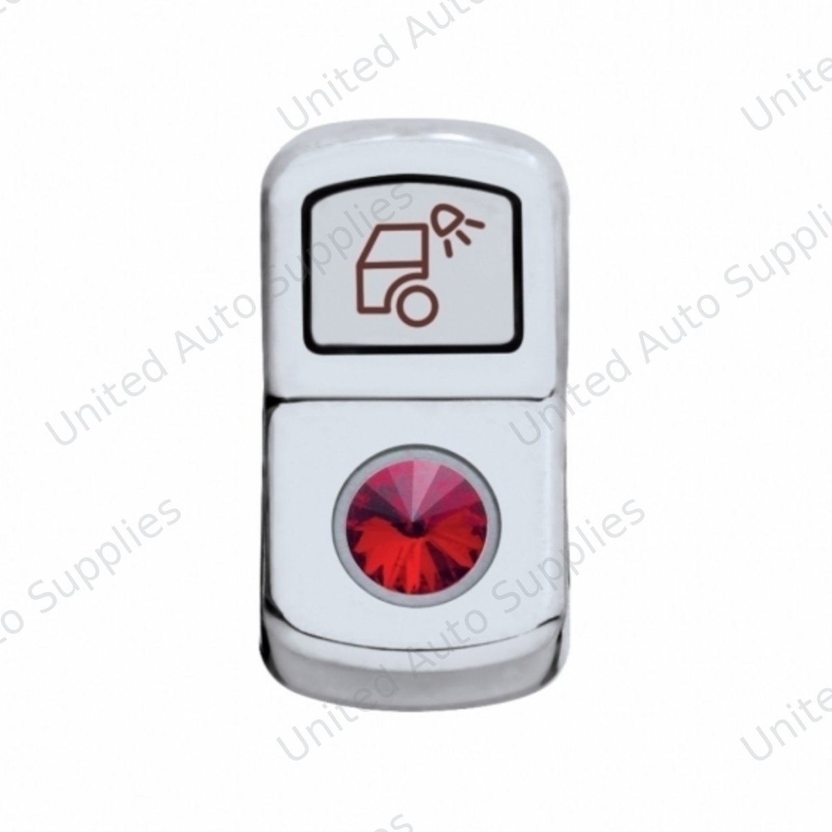 "Load Light" Rocker Switch Cover With Red Crystal