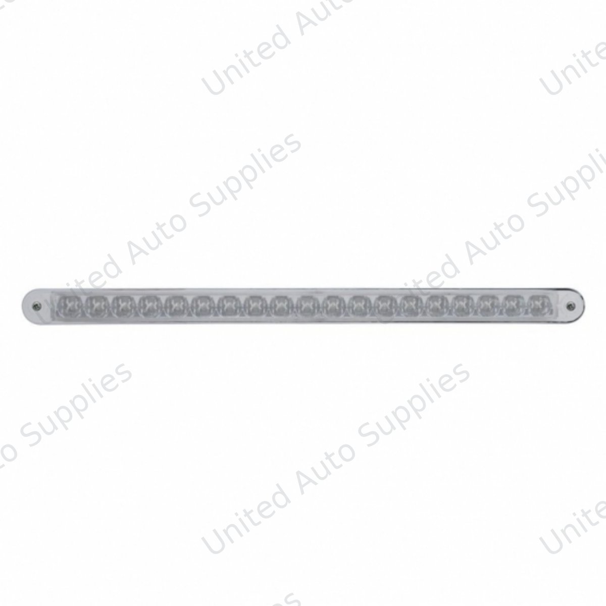 19 LED 12" Reflector Light Bar With Bezel (Stop, Turn & Tail) - Red LED/Clear Lens