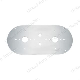 304 Stainless Steel Above Door Dome Light Plate For Kenworth & Peterbilt Trucks