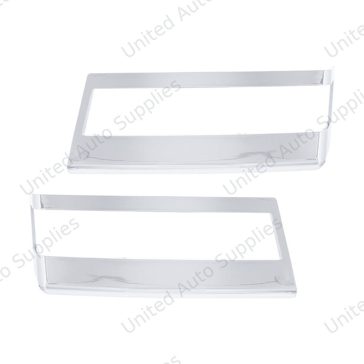 Chrome Plastic Turn Signal Bezels For 2018-2026 Freightliner Cascadia (Pair)
