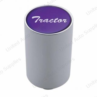 "Tractor" 3" Air Valve Knob - Purple Glossy Sticker