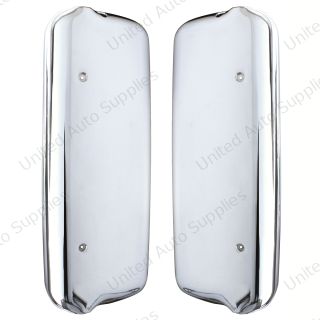 Chrome Mirror Cover Set For Freightliner Century (2005-2010) & Columbia (2005-2020)