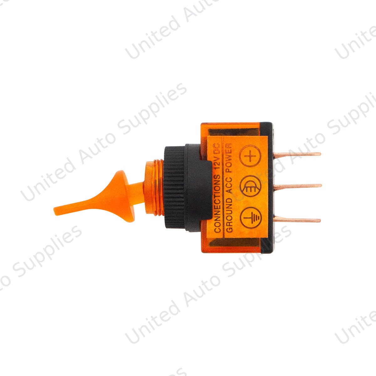 Amber Illum Duckbill 20 Amp 12V S.P.S.T. On/Off 1 Pc.