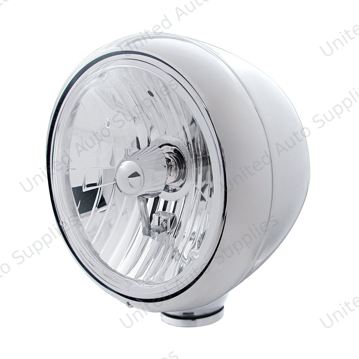Stainless Steel Guide 682-C Style Headlight Crystal H4 Bulb