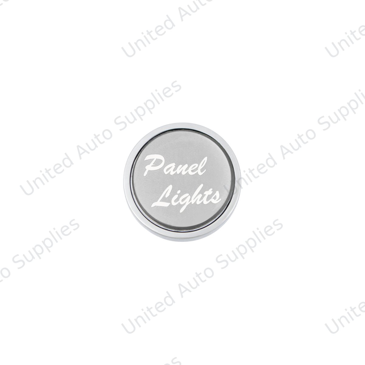 "Panel Lights" Dash Knob - Silver Glossy Sticker