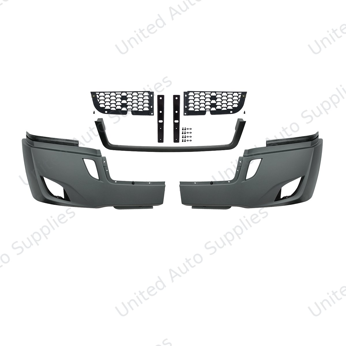 5-Piece Bumper Kit With Fog Light Opening For 2018-2024 Freightliner Cascadia