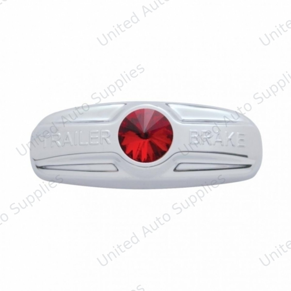Trailer Brake Cover W/Crystal For Freightliner Century 1996-2011, Columbia 2001-2017- Red Crystal