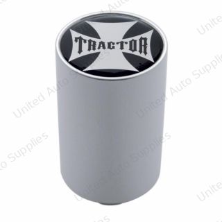 "Tractor" 3" Air Valve Knob - Black Maltese Cross Sticker
