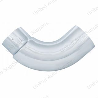 Chrome 90 Degree Exhaust Elbow, Reduce 7" O.D. To 5" O.D. - 24" X 24"