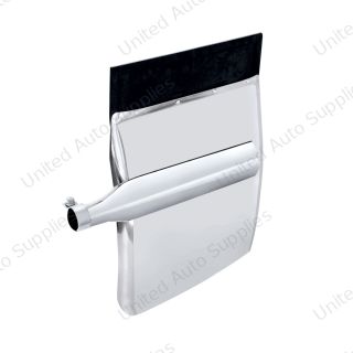 24" X 27" Stainless Quarter Fender Set - Triangle Bracket