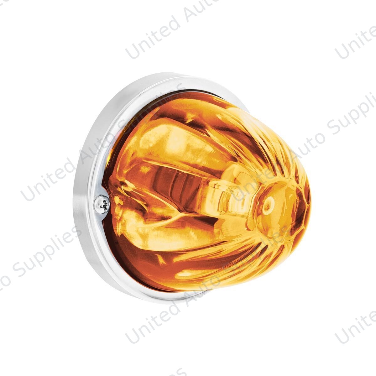 UltraBurst Glass Watermelon Light Flush Mount Kit-Amber LED/Clear Lens