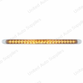 23 SMD LED 17-1/4" Reflector Turn Signal Light Bar Only - Amber LED/Clear Lens