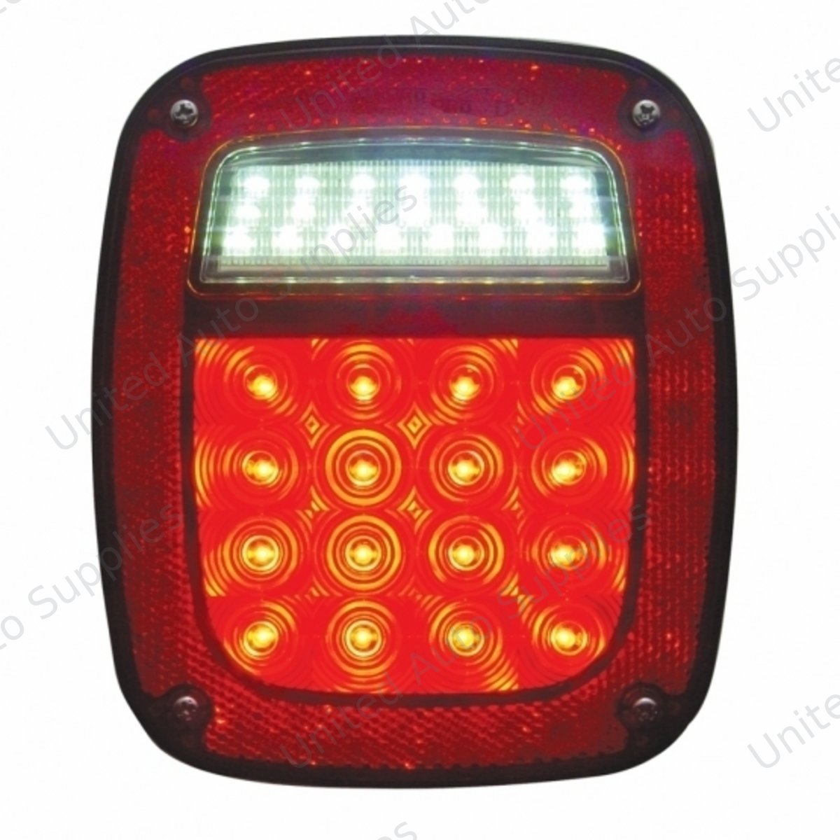 LED Universal Combination Tail Light With License Light
