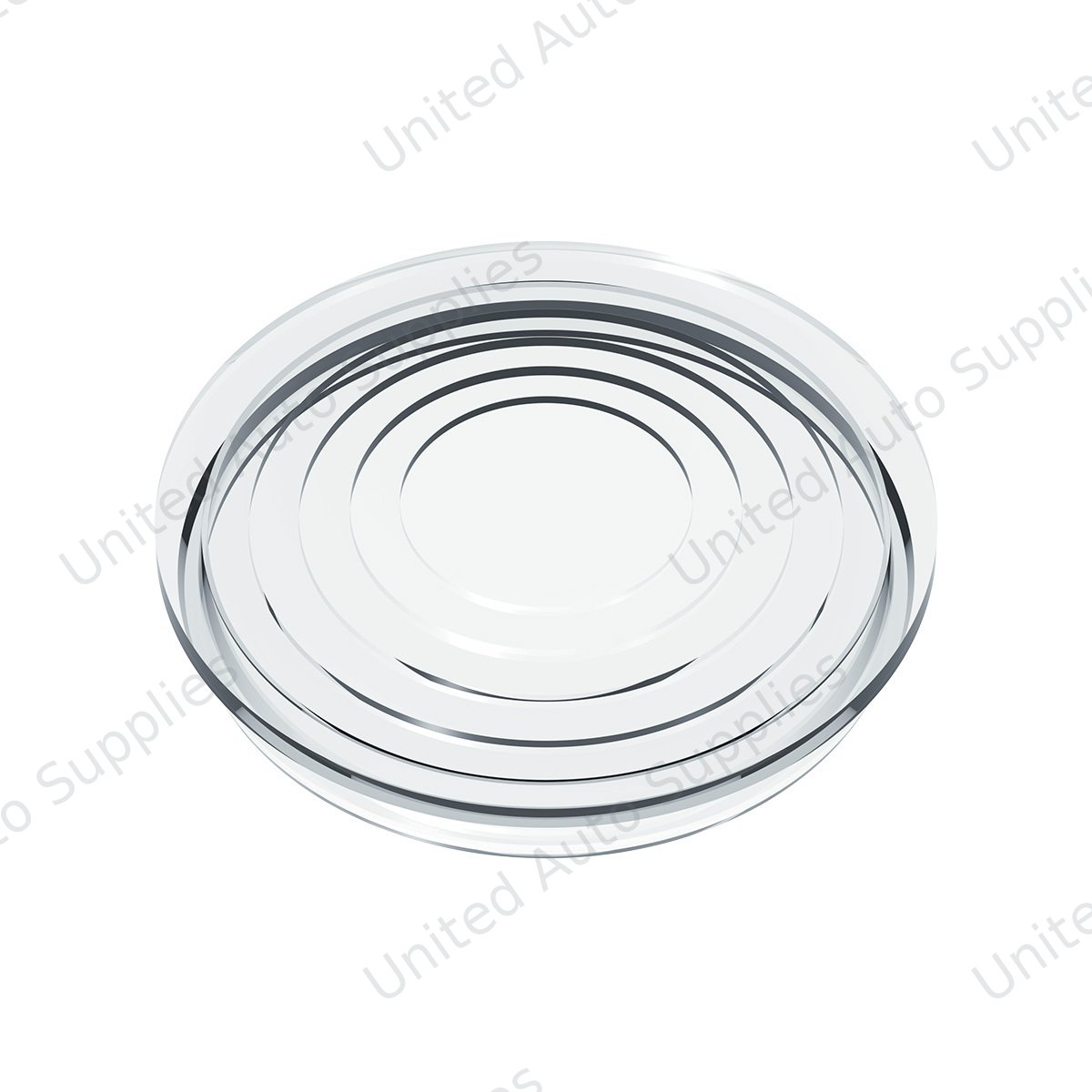 Round Map Light Lens For 2006+ Peterbilt - Clear