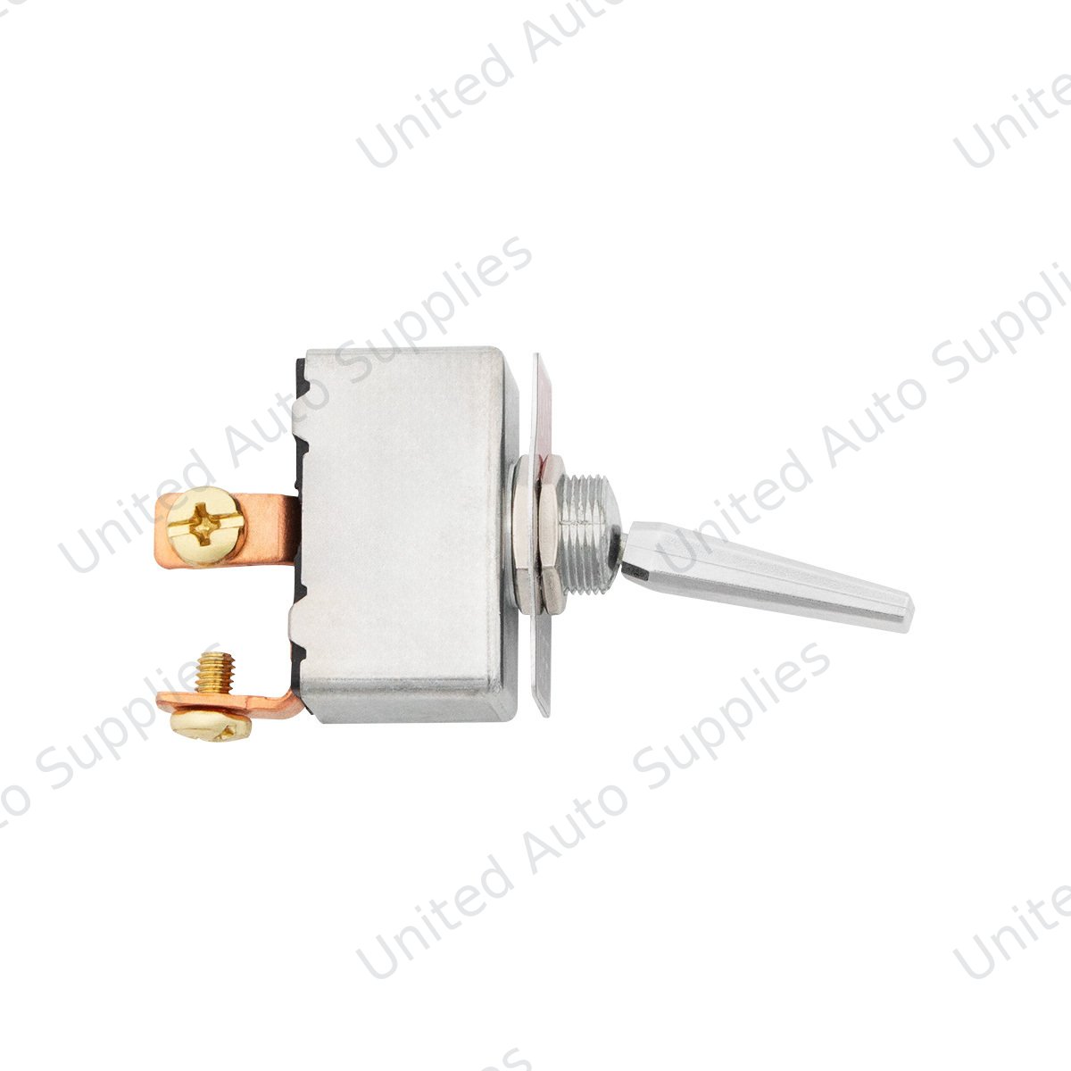 All Metal Heavy Duty Toggle w/ 2 Screw Terminals 50 Amp 12V S.P.S.T. On/Off 1 Pc.