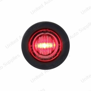 3 LED 3/4" Mini Light (Clearance/Marker) - Red LED/Clear Lens