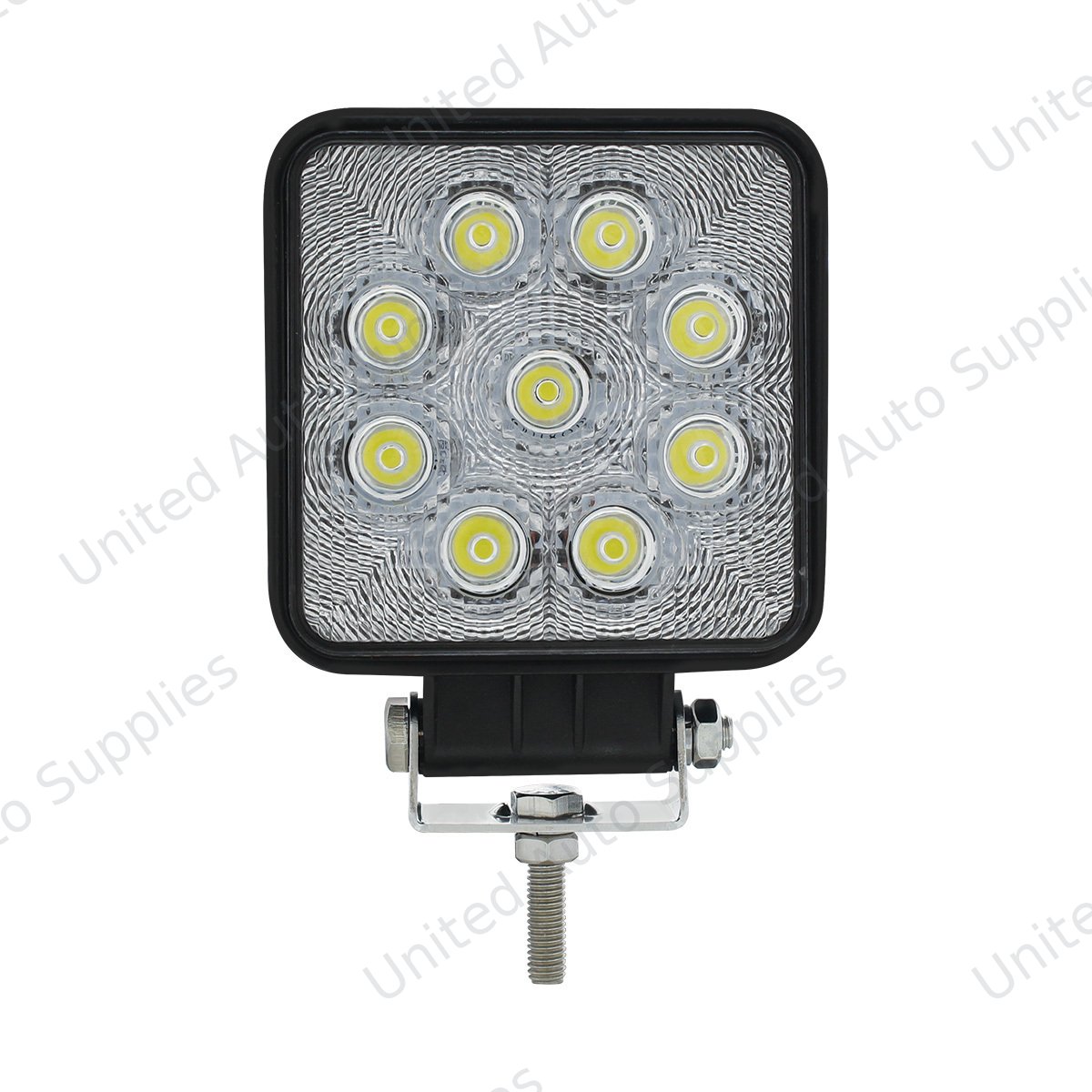 9 High Power LED 4-1/4" Square "Competition Series" Work Light - Flood
