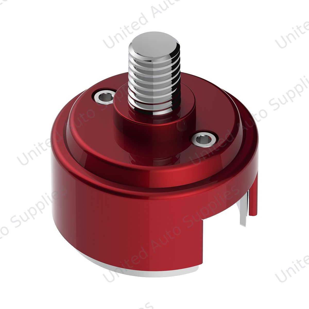 1/2"-13 Thread-On Shift Knob Mounting Adapter For Eaton Fuller Style 13/15/18 Shifter - Candy Red (Bulk)