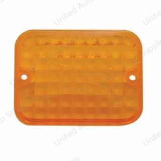 Small Rectangular Light Lens - Amber
