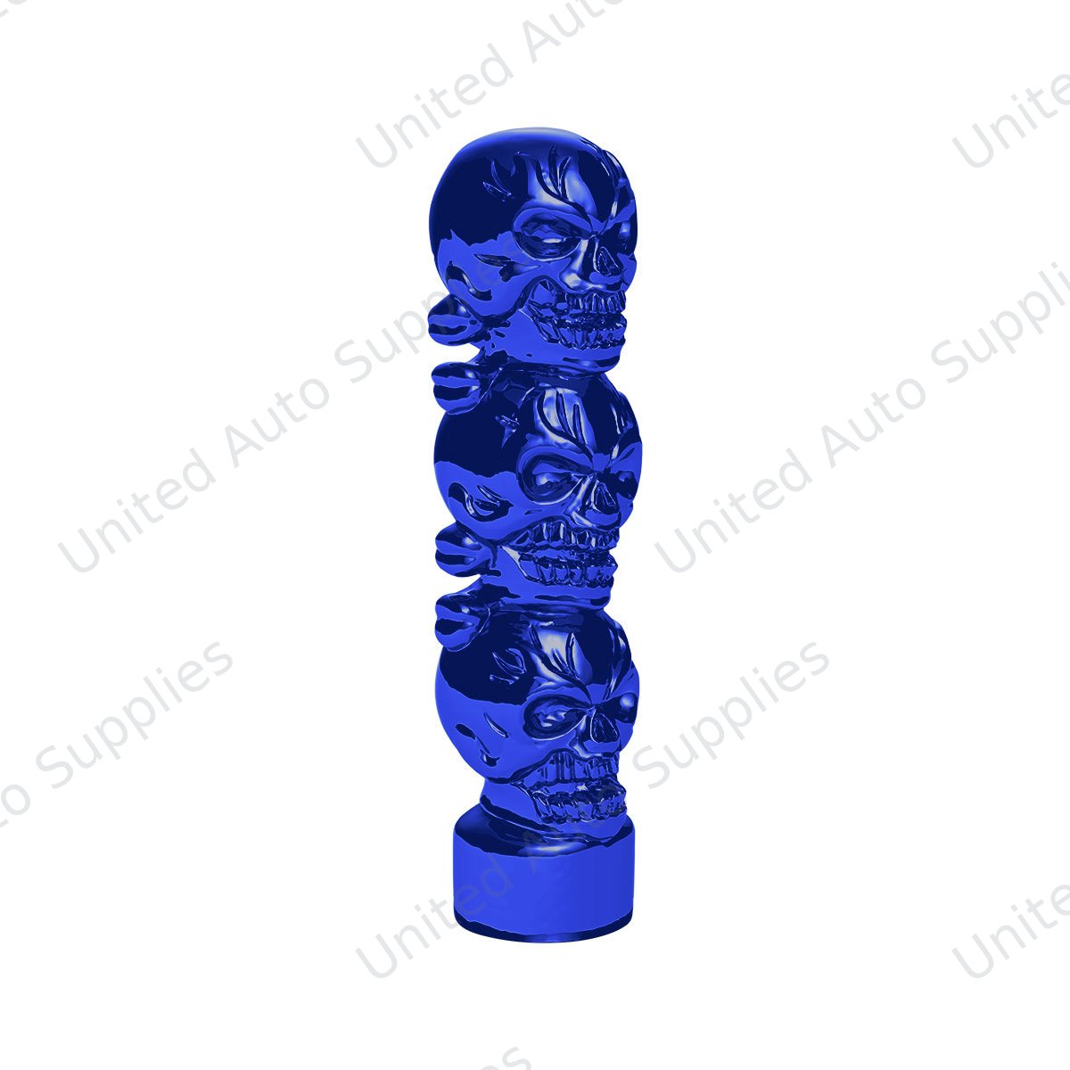 1/2"-13 Thread-On 3 Skull Candy Color Shift Knob-Indigo Blue