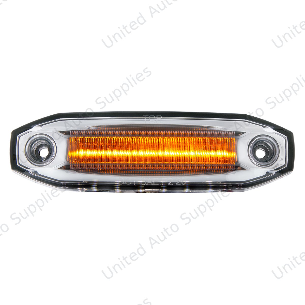 6 Amber LED Light (Clearance/Marker) With 6 White LED Side Ditch Light