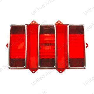 Tail Light Lens With Stainless Steel Trim For 1969 Ford Mustang
